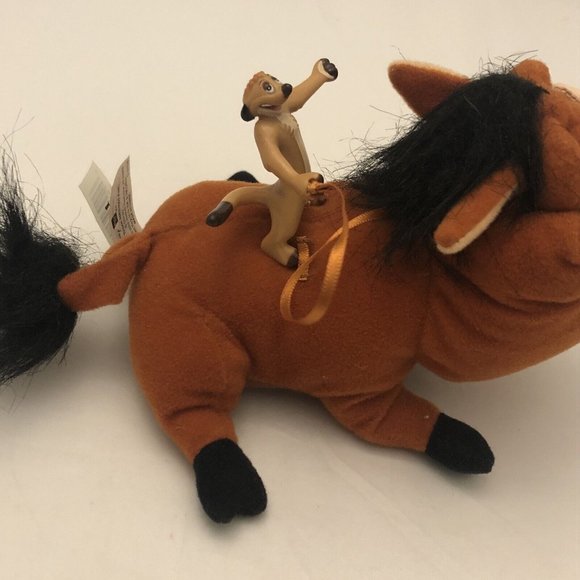 Vintage 2002 Hasbro Disney Lion Ling Timon And Pumbaa Plush - Picture 5 of 13